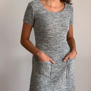 DownEast basics knit fitted tailored midi dress XS